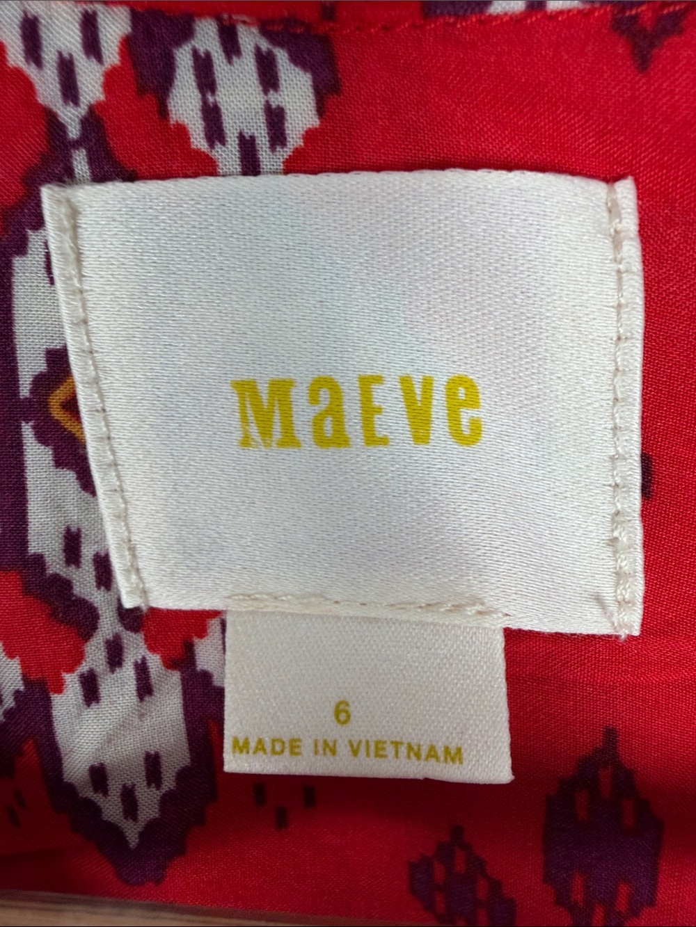 Anthropologie Maeve Woodland Walk Boho Blouse Size 6 - Picture 5 of 9